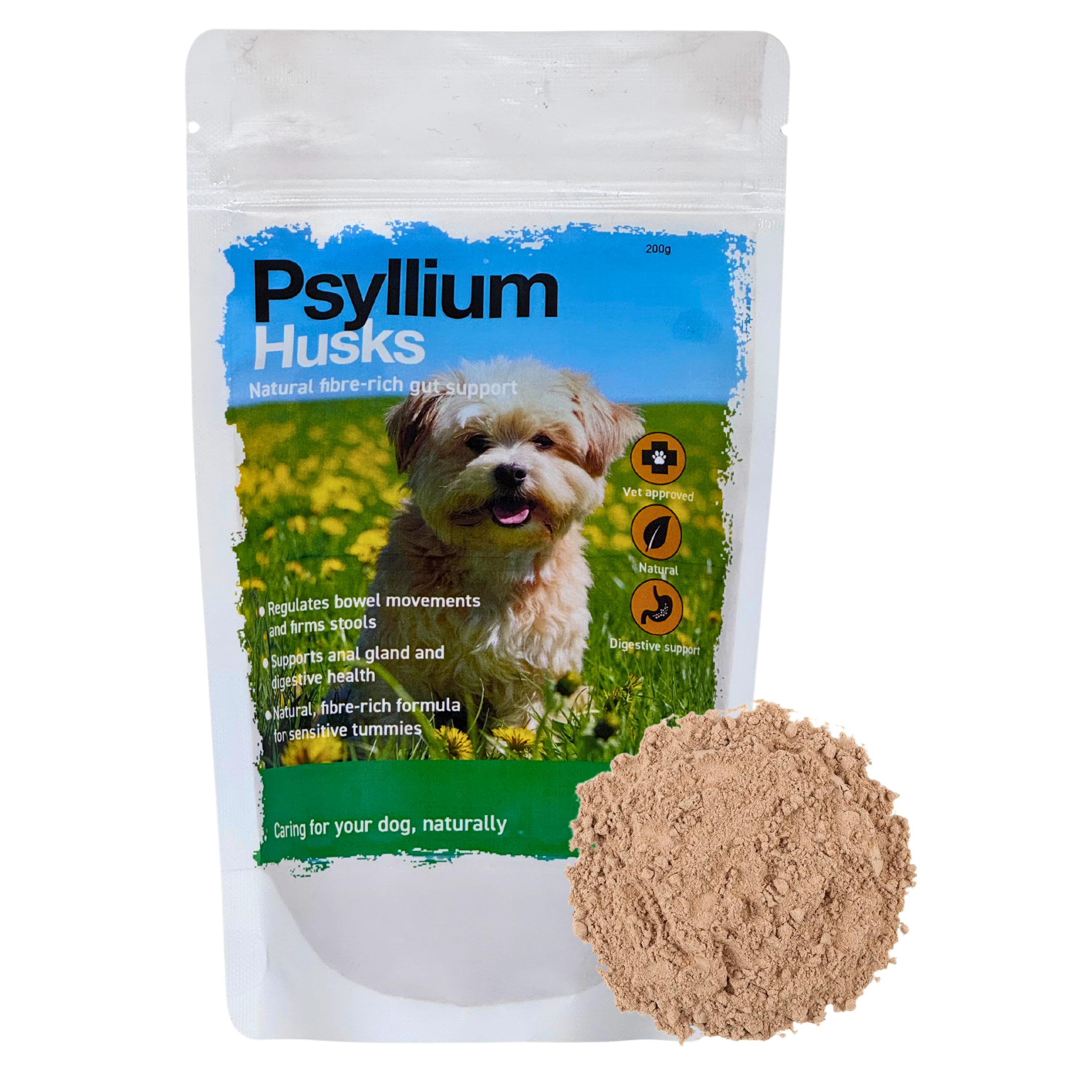 Psyllium 200g - Global Herbs - Canine