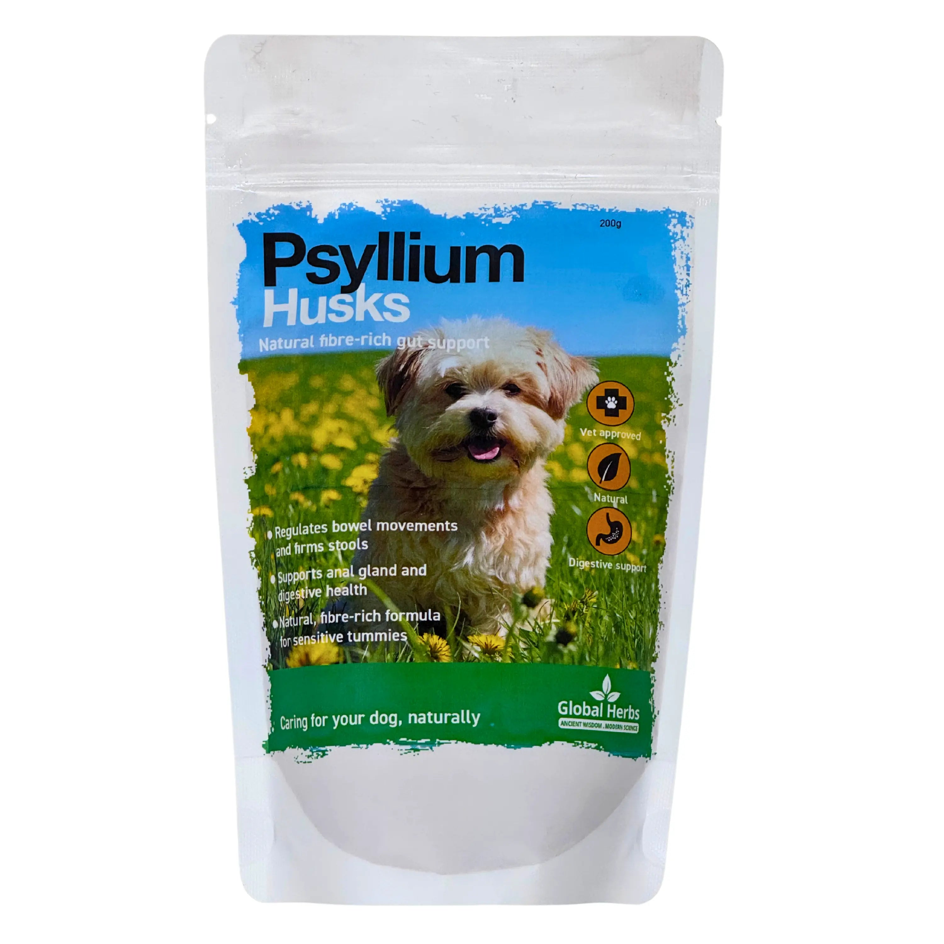 Psyllium 200g - Global Herbs - Canine Global Herbs B2B