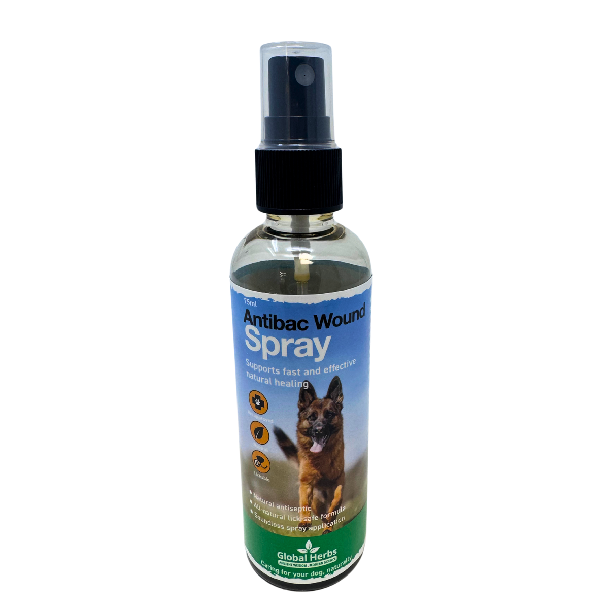 Antibacterial wound spray 75ml - Global Herbs - Canine