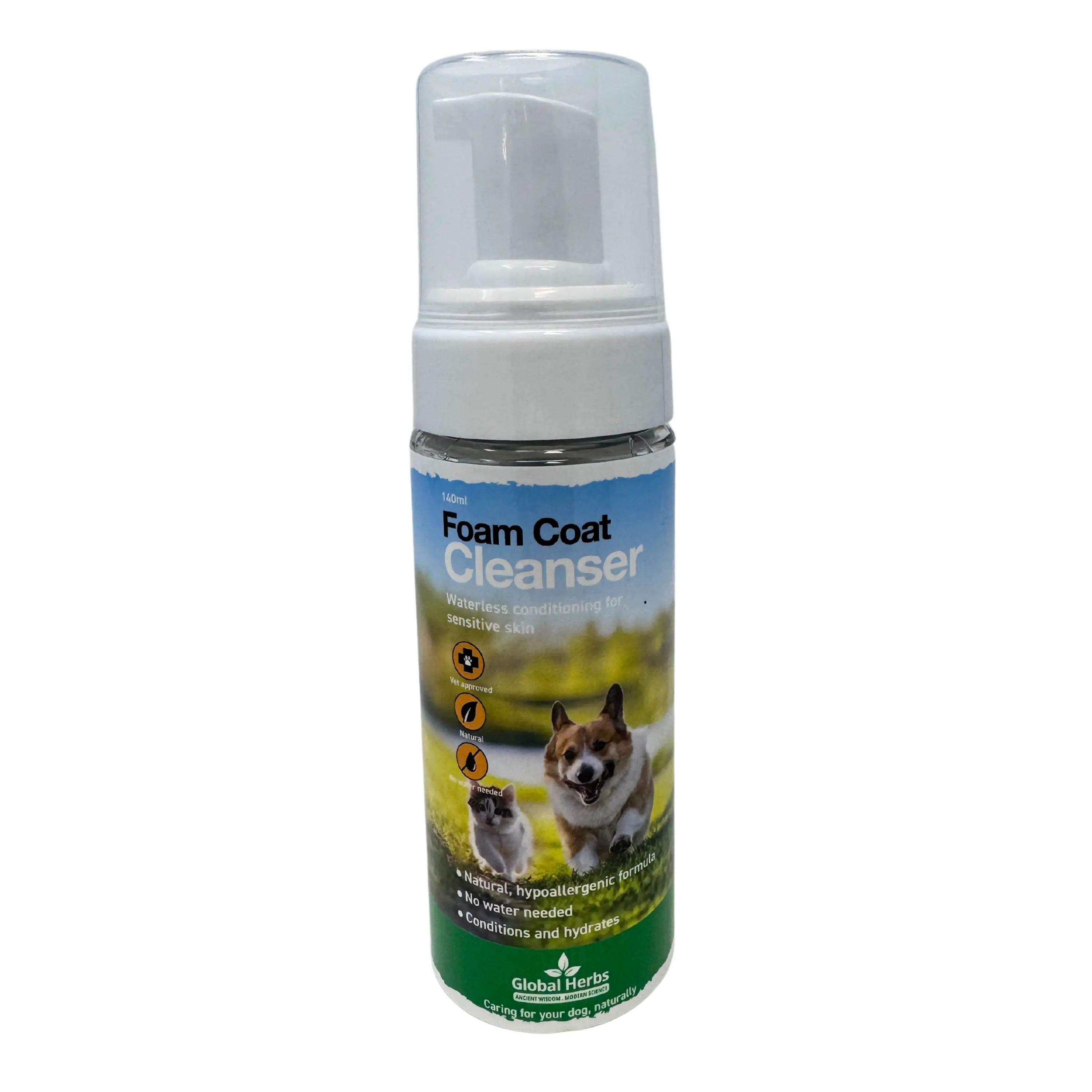 Foam Coat Cleanser 140ml - Global Herbs - Canine Global Herbs B2B