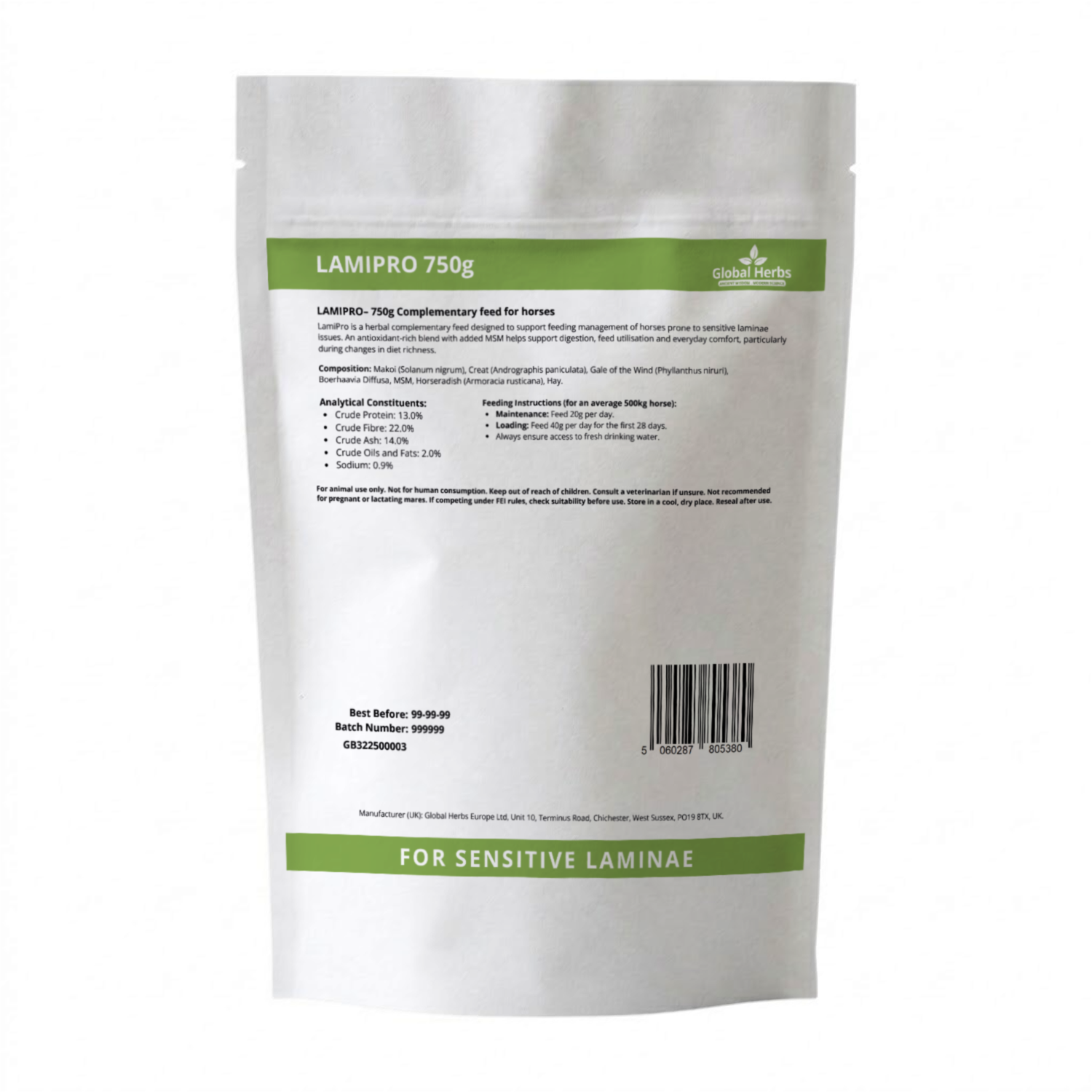 Lamipro Refill Pouch 750g - Global Herbs Global Herbs B2B