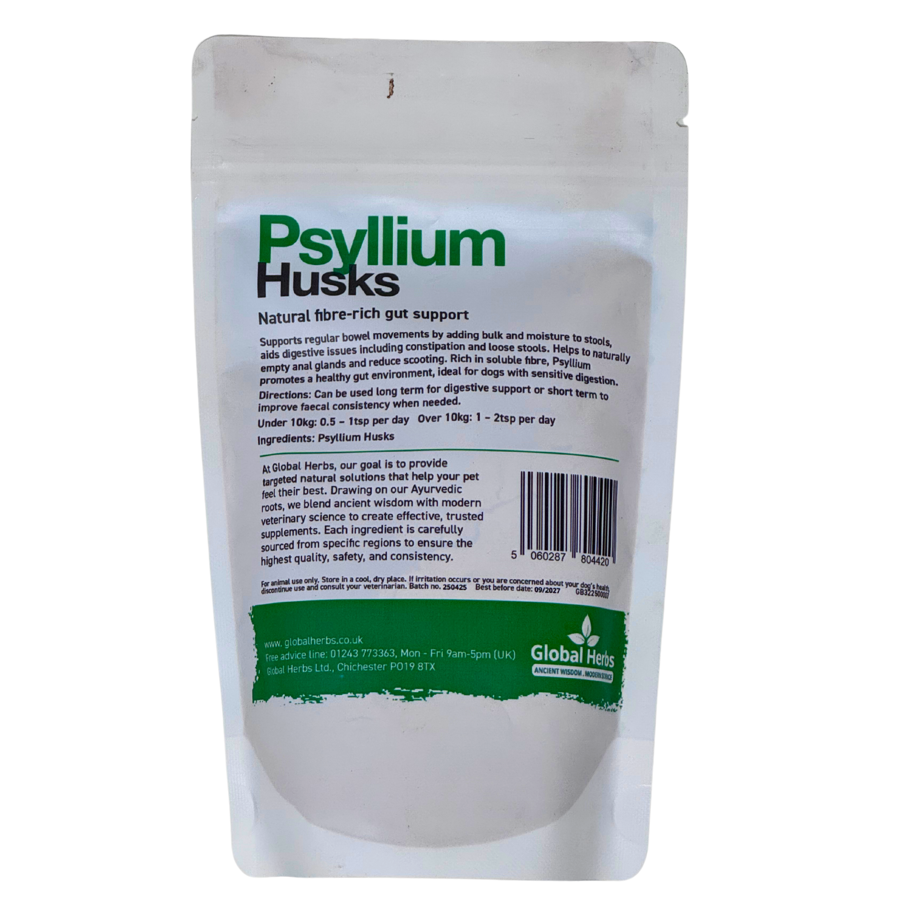 Psyllium 200g - Global Herbs  - Canine Global Herbs B2B