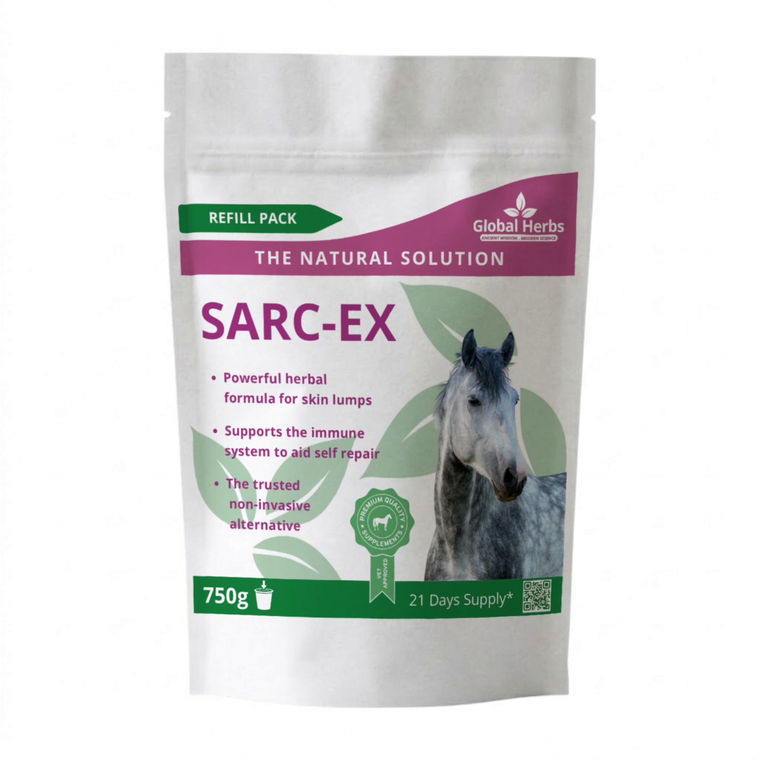 Sarc-Ex Refill Pouch 750g - Global Herbs Global Herbs B2B